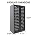 Vinotemp 180 Bottle Double-Door Wine Cooler Refrigerator, Built-in or Freestanding Wine Fridge with Touchscreen Dual Zone Temperature Control, 180 Bottle, Black