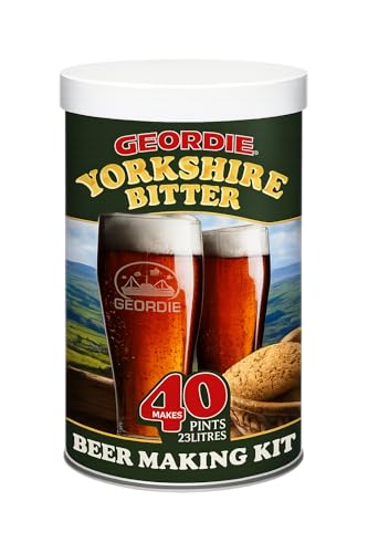 Geordie Beer Home Brew Making Kit 40 Pints Homebrew Ingredients Set with Airlock (Geordie Yorkshire Bitter)