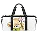 Sport resistente all'acqua Palestra Viaggi Weekender Duffel Bag Colorato Deer Pop Art, Orsacchiotto, 45x23x23cm/17.7x9x9in,