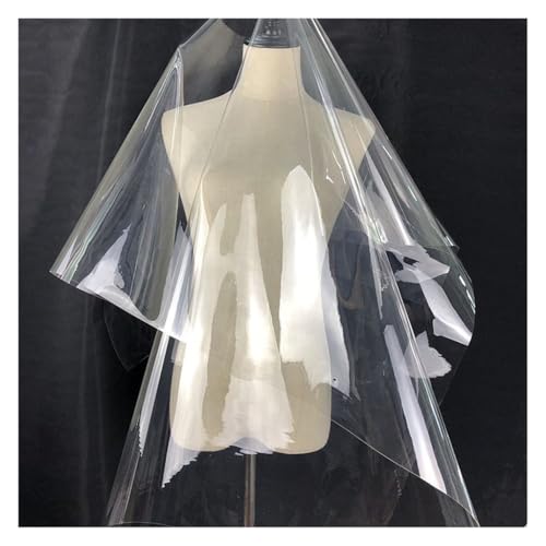 Goanilad BU 1 Uds. De Tela De TPU Ultratransparente De 0,2mm, Tela De Plástico Fina Impermeable, Rompevientos For Ropa con Superperspectiva De Costura DIY, por Metro
