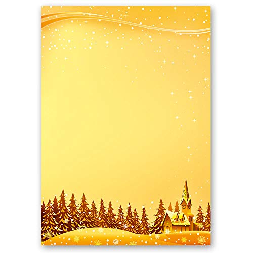 Papier à motif Noël Paper-Media | 250 feuilles A4 pour vœux