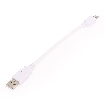 USBGear 8 inch White USB A to Mini B Cable