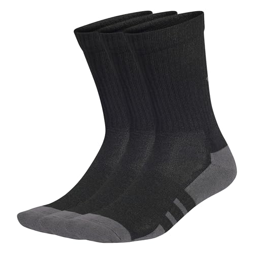 adidas Unisex Essentials Climacool Crew 3Pp Socks Black/Grey Six 6.5-8
