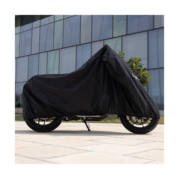 Royal Enfield 1990642 Bike Cover, Water Resistant, Black, Compatible for all the models of Royal Enfield