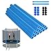 YRHome 16x Trampolin Schaumstoff Schaumstoffrolle Ersatz Stangenschutz 92cm Blau Rohre Polster für Trampolin Netzpfosten Langfür Grampolin für 8 Stangen Sicherheitsnetz mit Kappen