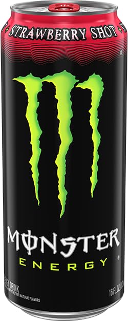 Monster Energy Strawberry Shot, Bebida Energética, 16 oz, Pa miniatura 2