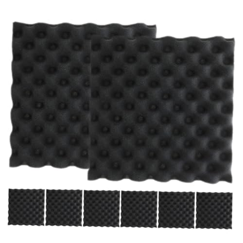 8 piezas Paneles Acústicos Autoadhesivos Para Paredes de Alta Densidad para Dormitorio Estudio y Home Theater, Ligero, Fácil Instalación, Reducción de Ruido miniatura 1