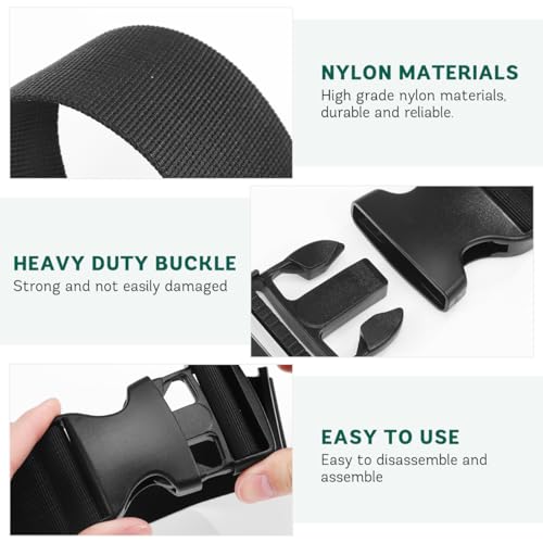 50cm Extender Belt,Fanny Pack Extenders Strap,Belt Bag Extender Strap,Elastic Strap Buckle Extenders for Waist Bum Bag3