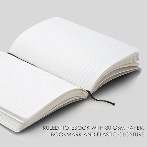 Image of myPAPERCLIP Executive Series A5 Diary & Pen Gift Set | Includes Classic Ball Pen & Softcover Notebook | 192 Pages, 80 GSM | Ideal Corporate, Office & Personal Gift | Yellow
