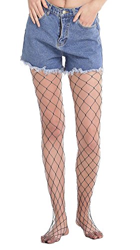 Ypser Fishnet Tights Mesh Stockings Sparkle Rhinestone Glittering Net Pantyhose #TOP2