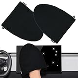 Homakover 2 Pcs Car Screen Cleaning Wipes, Microfiber Auto Screen Cleaning Cloth, Car Accessories Foldable Screen Cleaner Cloth for Vehicle Dashboard Car Display Interior