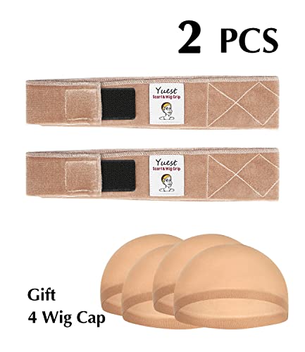2 Pack Wig Grip Band - Velvet Wig Grips Adjustable Headband Stay Put No Slip Edge Saver3