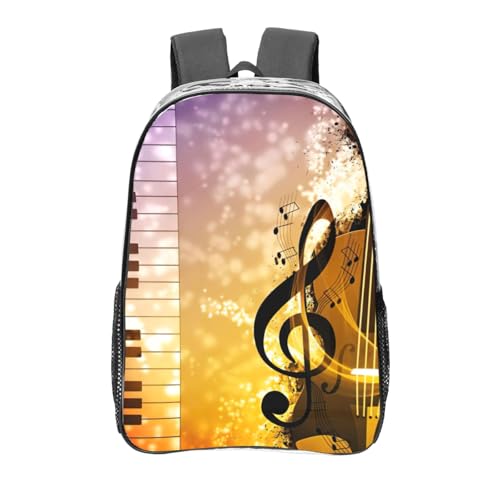 Sac à dos en PVC transparent musique pour homme et femme