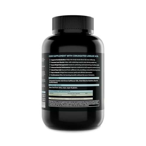 CLA Softgels 1000mg Per Softgel | 180 Softgels | Conjugated Linoleic Acid | Diet and Weight Loss Supplement | Natural Fat Burner | Suitable for Men & Women | by NutriVolv - Image 3