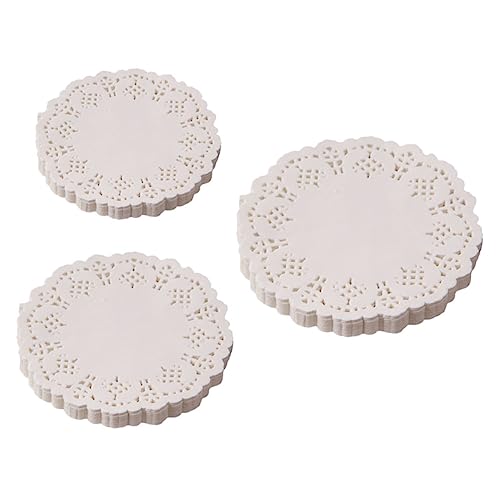 COLLBATH 450Pcs Heat Resistant Lace Paper for Food Wrapping Grease Papers for Fried Foods Pizza and Snacks for Home Kitchen and Parties