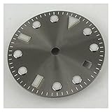 Marcar: esfera gris Lin 28.5mm Gray Watch Dial Compatible for Mingzhu 2813 3804 Compatible for MIYOTA 82 Series Movimiento Going