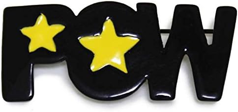 Amazon Co Jp ブローチ Pow ポウ 銃声 レゲエ好き必見 ラスタ フェス 祭 ジュエリー