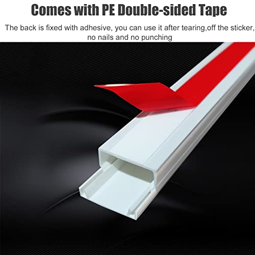 Cubierta para cables autoadhesiva de PVC, pintable y multicolor, 24 x 14 mm, para techo o esquinas, paquete de 3 (C) miniatura 4
