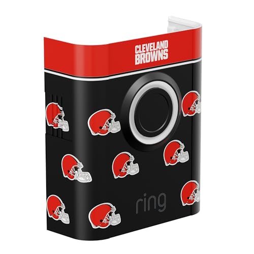 Image of All-New Limited Edition, Official NFL Faceplate for Ring Doorbells - Video Doorbell 3, Video Doorbell 3 Plus, Video Doorbell 4, Battery Doorbell Plus, and Battery Doorbell Pro | Cleveland Browns