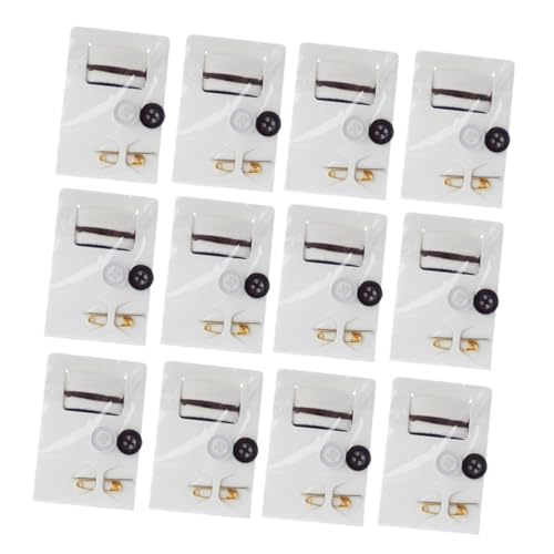 HOMSFOU 15pcs Mini Sewing Kit Portable Sewing Needle with Threads Buttons and Pin for Quick Repairs Hotel