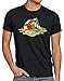 style3 Sheldon Cubo Mágico Camiseta para hombre T-Shirt, Talla:M;Color:Nero