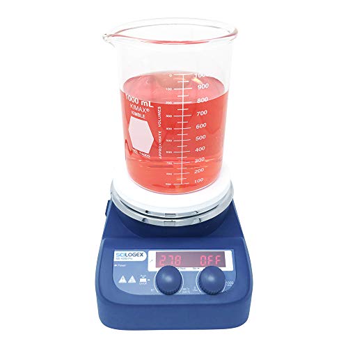 Scilogex Magnetic Hotplate Stirrer, MS-H280-PRO, 5 in. LED Mixer, Lab Hot Plate, up to 280C and 1600RPM, with Individual Heating and Stirring Controls - Thumbnail 5