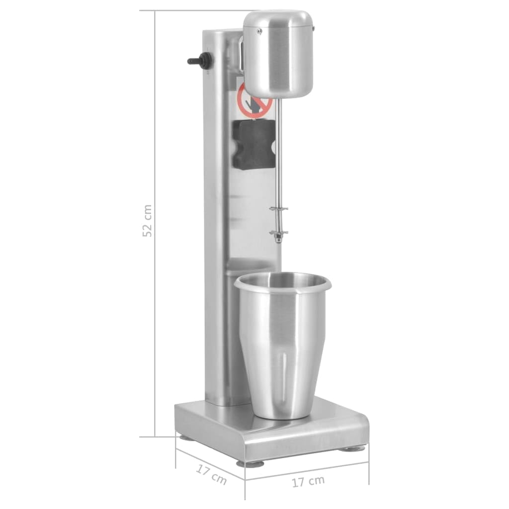 vidaXL Appareil Milkshake Acier Inoxydable 1L Cuisine Mixeur Boissons Cocktail