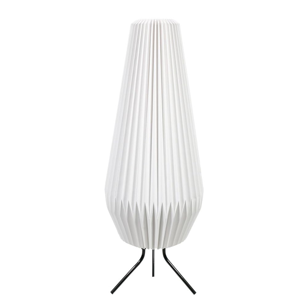 ValueLights | White Geometric Origami Teardrop Paper Pleated Shade Floor Lamp Living Room Hallway Light | Floor Lamps, Home Décor & Improvement Essential