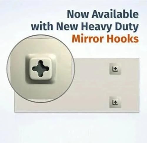Image of Arch Shape wall Mount Decorative Mirror, Frameless Mirror, Bedroom Living Room Bathroom beshin Wall Mirror Comes with havy Duty Hook