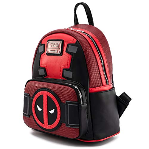 Loungefly Deadpool Merc with a Mouth Cosplay Womens Double Strap Shoulder Bag Purse2
