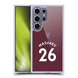 Head Case Designs Officially Licensed West Ham United FC Arthur Masuaku 2020/21 Players Home Kit Gel Case [Military Grade] Compatible with Samsung Galaxy S25 Ultra and Compatible with MagSafe