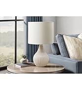 Monarch Specialties I 9776 Lighting, 17" H, Table Lamp, Beige Ceramic, Ivory/Cream Shade, Contemp...