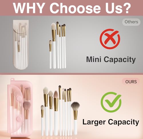 Silicone Makeup Brush Holder And Beauty Sponge Case, Travel Makeup Brush Case With Magnetic Closure, Makeup Sponge Holder 2 In 1 Stand Storage For Quick Drying Khaki3