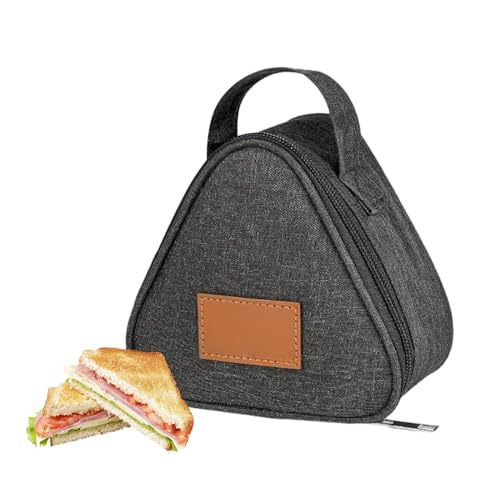 Bolsa de almuerzo aislada triangular, organizador compacto de almacenamiento de sándwich, bolsa de aperitivos reutilizable para adultos y niños, ideal para el trabajo, la escuela, viajes, picnic