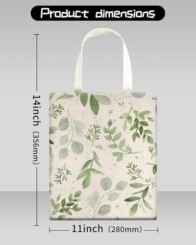 Image of Car Trash Can, Seat Back Hanging Car Trash Bag, Cute Canvas Car Garbage Bag, Essential Car Trash Bin Car Organizers Green Leaf Floral