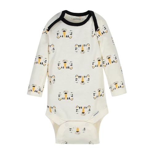 Image of Onesies Brand Unisex Baby 6-Pack Long Sleeve Bodysuits - Breathable Cotton One-Piece Outfits for Newborns & Infants