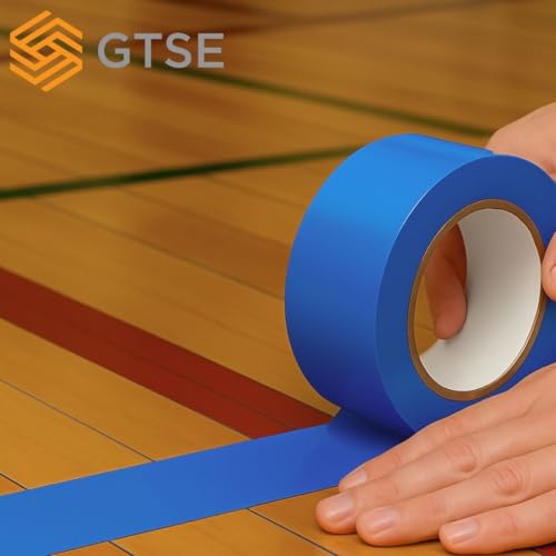 Image of GTSE - Blue Vinyl PVC Floor Tape 2 inch x 108ft Safety Marking Tape