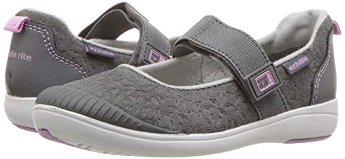 Stride Rite Baby-Girl's Made 2 Play Lia Mary Jane Flat, Grey, 4.5 W Us Toddler #TOP6