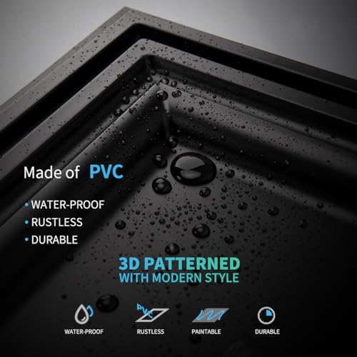 Image of Art3d 12-Pack Drop Ceiling Tiles, 24x28 Inch PVC Panels in Black