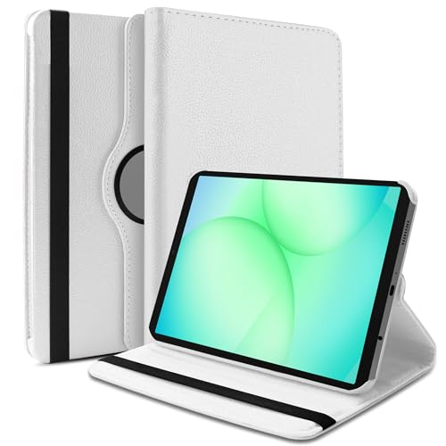 Image of TGK 360 Rotatable Smart Flip Cover for Samsung Galaxy Tab A11 8.7 Inch Case 2025 / Galaxy Tab A9 8.7 Inch 2023 (White)