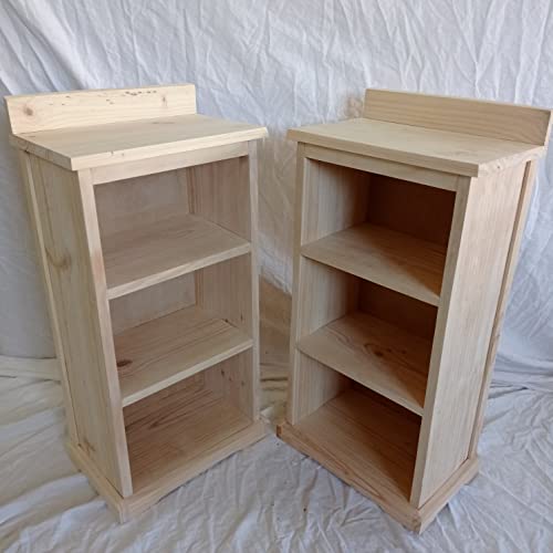  LA IBERICA Coppia di comodini diritti Legno 70 cm Altezza