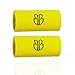 Banbroken Polsini per Sudore, Compressione Wristbands, per Sport, Tennis, Padel, Crossfit, Palestra, Fitness, Unisex, Taglia Unica (2 unità) (Giallo)