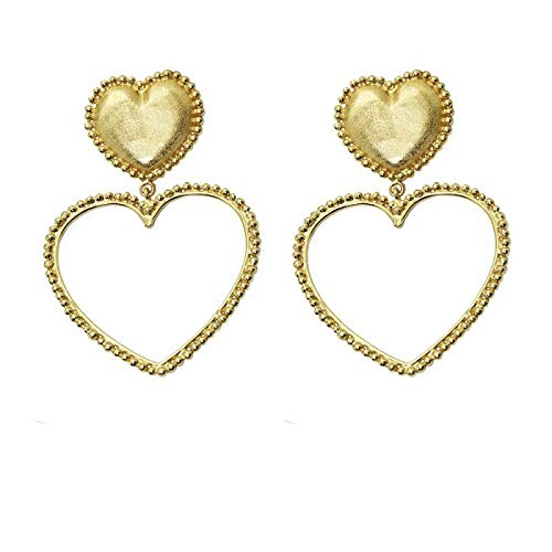 Boucles d'oreilles argent femme pendantes avec cœurs en émail acrylique chic