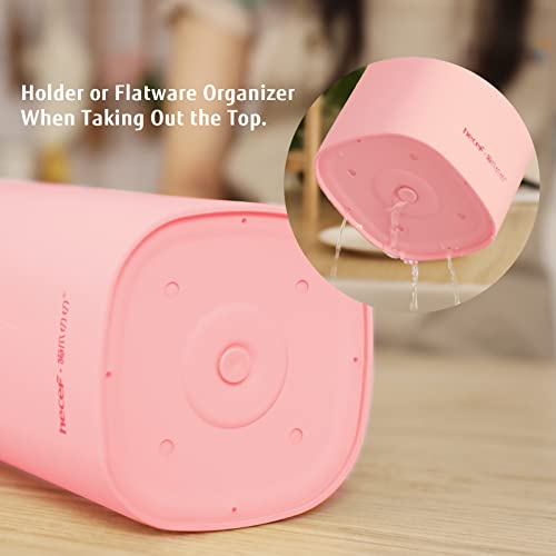 Hecef Cute Kitchen Knife Set,5-Piece Non-Stcik Knives Set With Detachable Block And Scissors,Sharp Kitchen Knives For Chopping, Slicing, Dicing And Cutting, Gift Housewarming Birthday (Pink) #TOP4