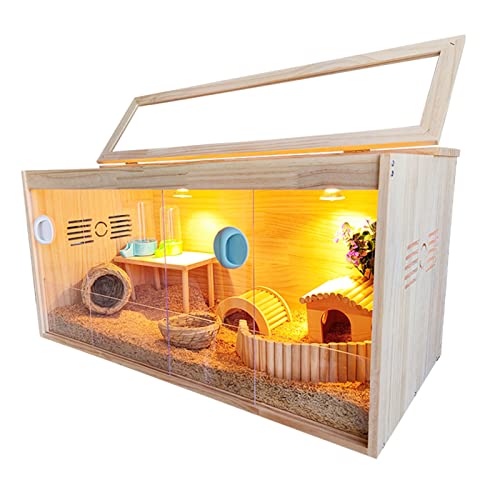 Kleintierkäfig und Futterbox, einfache Montage und Reinigung, ideal für Kaninchen, Meerschweinchen, Hühner