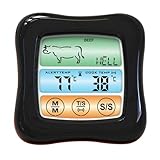 POPETPOP Digitales Touchscreen Grillthermometer aus Edelstahl und Abs für Backfleisch und Hähnchen...