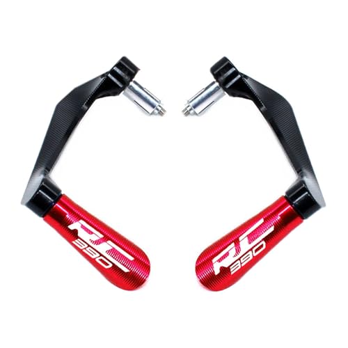 Motorrad-lenkerschützer for KTM RC390 RC 390 RC-390 2014-2018 Motorrad Fall Arrest Bar Handschutz Bogen Lenker Protector Bremse Kupplung Schutz griffschutz handguards(Red)