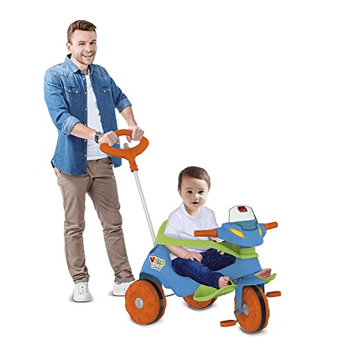 Triciclo Velobaby G2 Passeio & Pedal (Azul) Bandeirante
