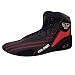 Produktbild FOX-FIGHT B7 Sambo Kampfsport Schuhe | Wildleder Sohle | für Damen und Herren | Atmungsaktiv Flexibel | Ringerschuhe | Athletik Fitnesschuhe Mattenschuhe | 38 / schwarz/rot