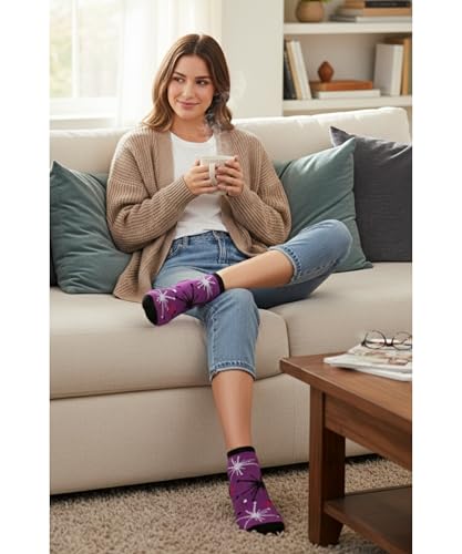Image of Tipi Toe Women's 10 Pairs Lightweight Colorful Socks - Fun Low Cut Patterns for All-Day Comfort and Easy Everyday Style